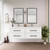 Victoria 30+30" Plywood Wall-Mount Vanity with Reinforced DOUBLE Acrylic Sink