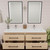Victoria 30+30" Plywood Wall-Mount Vanity with Reinforced DOUBLE Acrylic Sink