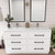 Victoria 30+30" Plywood Freestanding Vanity with Reinforced Acrylic DOUBLE Sink