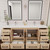Victoria 72" Plywood Freestanding Vanity with Reinforced Acrylic DOUBLE Sink