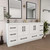 Victoria 72" Plywood Freestanding Vanity with Reinforced Acrylic DOUBLE Sink