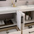 Victoria 84" Plywood Freestanding Vanity with Reinforced Acrylic DOUBLE Sink