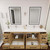 Victoria 84" Plywood Freestanding Vanity with Reinforced Acrylic DOUBLE Sink