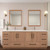 Victoria 84" Plywood Freestanding Vanity with Reinforced Acrylic DOUBLE Sink