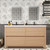 Louis 60" Modern Freestanding Vanity (Double Sink)
