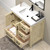 VIV 36" Solid Wood Freestanding Bathroom Vanity with Reinforced Acrylic Sink (Right)