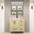 VIV 36" Solid Wood Freestanding Bathroom Vanity with Reinforced Acrylic Sink (Right)