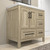 VIV 36" Solid Wood Freestanding Bathroom Vanity with Reinforced Acrylic Sink (Right)
