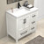 VIV 36" Solid Wood Freestanding Bathroom Vanity with Reinforced Acrylic Sink (Right)