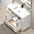 VIV 42" Solid Wood Freestanding Bathroom Vanity with Reinforced Acrylic Sink (Left)