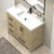 VIV 42" Solid Wood Freestanding Bathroom Vanity with Reinforced Acrylic Sink (Left)