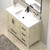 VIV 42" Solid Wood Freestanding Bathroom Vanity with Reinforced Acrylic Sink (Right)