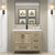 VIV 42" Solid Wood Freestanding Bathroom Vanity with Reinforced Acrylic Sink (Right)