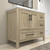 VIV 42" Solid Wood Freestanding Bathroom Vanity with Reinforced Acrylic Sink (Right)