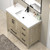VIV 42" Solid Wood Freestanding Bathroom Vanity with Reinforced Acrylic Sink (Right)