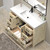 VIV 48" Solid Wood Freestanding Bathroom Vanity with Reinforced Acrylic Sink