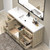 VIV 60" Solid Wood Freestanding Bathroom Vanity with Reinforced Single Acrylic Sink