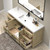 VIV 60" Solid Wood Freestanding Bathroom Vanity with Reinforced Single Acrylic Sink
