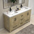 VIV 60" Solid Wood Freestanding Bathroom Vanity with Reinforced Double Acrylic Sink