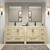 VIV 84" Solid Wood Freestanding Bathroom Vanity with Reinforced Double Acrylic Sink