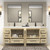 VIV 84" Solid Wood Freestanding Bathroom Vanity with Reinforced Double Acrylic Sink
