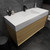 MAX 48" Wall Mounted Bathroom Vanity with Reinforced Acrylic Sink