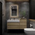 MAX 50" Wall Mounted Bathroom Vanity with Reinforced Acrylic Sink (30" + 20")