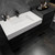 MAX 55" Wall Mounted Bathroom Vanity with Reinforced Acrylic Sink (36" + 20")