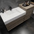 MAX 55" Wall Mounted Bathroom Vanity with Reinforced Acrylic Sink (36" + 20")