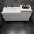 MAX 55" Wall Mounted Bathroom Vanity with Reinforced Acrylic Sink (36" + 20")