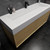 MAX 60" Wall Mounted Bathroom Vanity with Reinforced Acrylic Single Sink