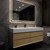 MAX 62" Wall Mounted Bathroom Vanity with Reinforced Acrylic Sink (42" + 20")