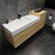 MAX 68" Wall Mounted Bathroom Vanity with Reinforced Acrylic Sink (48" + 20")
