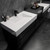 MAX 92" Wall Mounted Bathroom Vanity with Reinforced Acrylic Sink (36" + 20" + 36")
