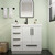Carla 36" Freestanding Bathroom Vanity (Left Drawer)