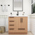 Carla 36" Freestanding Bathroom Vanity (Left Drawer)