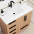 Carla 36" Freestanding Bathroom Vanity (Left Drawer)