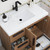 Carla 36" Freestanding Bathroom Vanity (Left Drawer)
