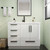 Carla 42" Freestanding Bathroom Vanity (Left Drawer)