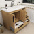 Carla 42" Freestanding Bathroom Vanity (Right Drawer)