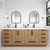 Carla 84" Freestanding Bathroom Vanity with Double Sink