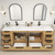 Carla 84" Freestanding Bathroom Vanity with Double Sink