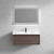 Bristol 42’’ Floating Bathroom Vanity Set with Acrylic Sink
