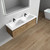 Bristol 60’’ Floating Bathroom Vanity Set with Acrylic Double Sink