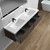 Bristol 72’’ Floating Bathroom Vanity Set with Acrylic Double Sink