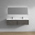 Bristol 72’’ Floating Bathroom Vanity Set with Acrylic Double Sink