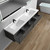 Bristol 84’’ Floating Bathroom Vanity Set with Acrylic Double Sink