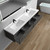 Bristol 84’’ Floating Bathroom Vanity Set with Acrylic Double Sink