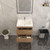 Botto 24'' Wall-mounted Bathroom Vanity with Reinforced Acrylic Sink