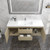 Botto 60" Wall-mounted Bathroom Vanity with Reinforced Acrylic Single Sink